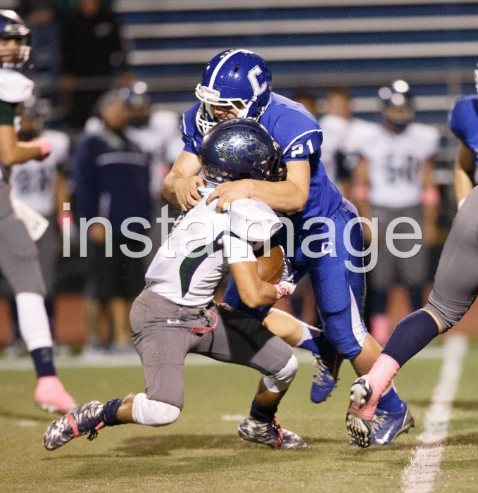 Carson High's Jace Keema (21)