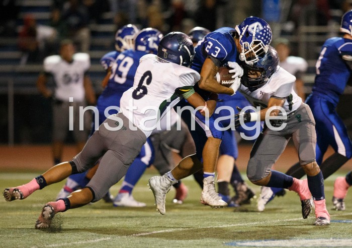Carson High's Greg Wallace (23)