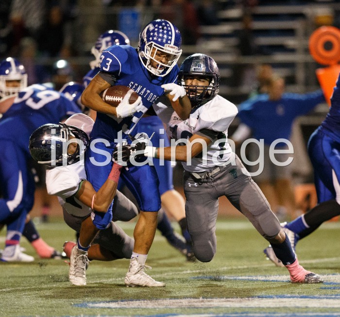 Carson High's Greg Wallace (23)